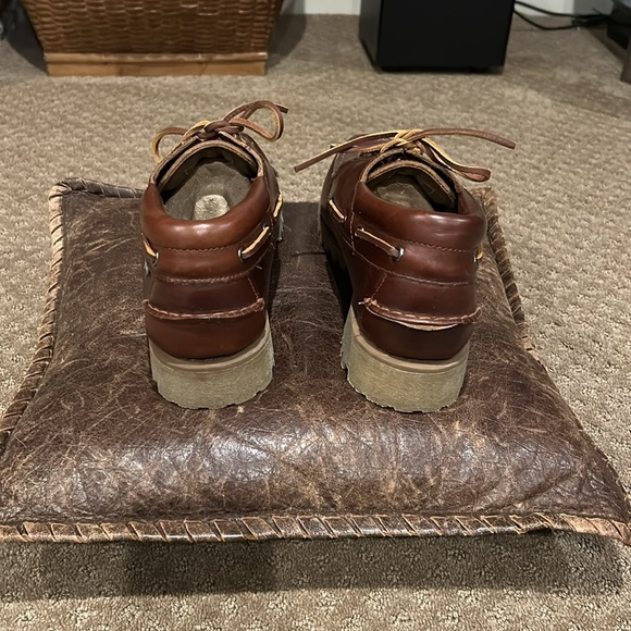 NWOT Sebago Men's “Ranger Waxy” Brown Leather Boat Shoes Sizes 8.5 & 10 - Picture 5 of 9